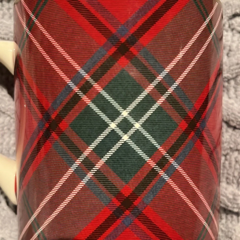 Williams Sonoma Tartan Plaid Mug